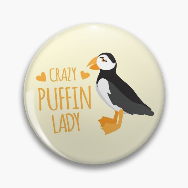 Item preview, Crazy puffin lady designed and sold by jazzydevil.