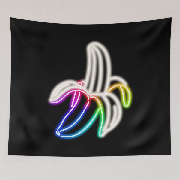 Item preview, Rainbow Neon Banana Sign designed and sold by gkillerb.