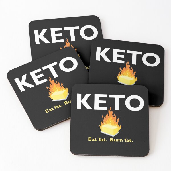 Item preview, KETO Eat fat. Burn Fat. designed and sold by HobzyMerch.