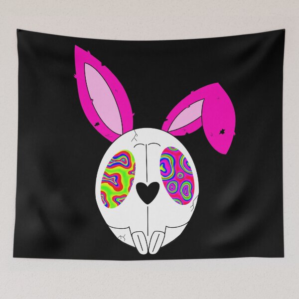 Item preview, Bunny Skull Psychedelic Eyes designed and sold by FloWynn.