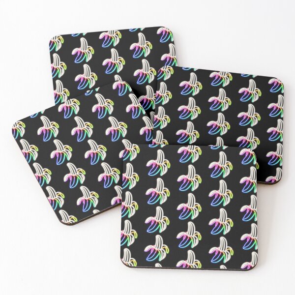 Item preview, Rainbow Neon Banana Sign Top Left / Patterned designed and sold by gkillerb.