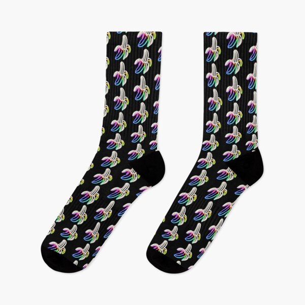 Item preview, Rainbow Neon Banana Sign Top Left / Patterned designed and sold by gkillerb.