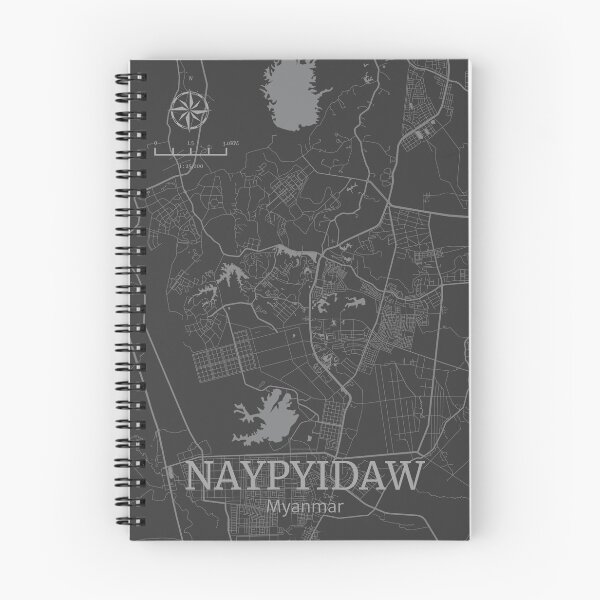Item preview, Naypyidaw Myanmar City Map Art Deco designed and sold by localprideart.