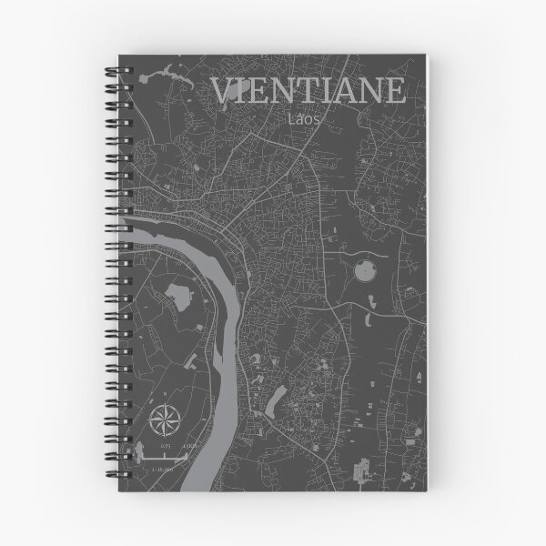 Item preview, Vientiane Laos City Map Art Deco designed and sold by localprideart.