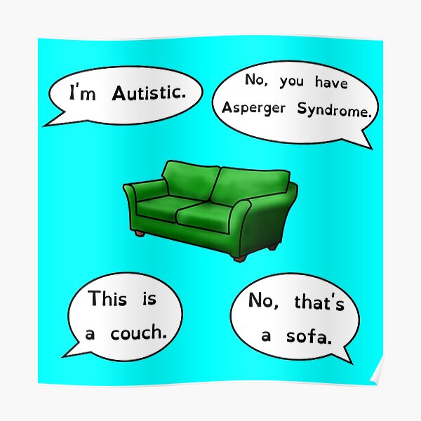 The Difference Between Autism and Asperger's Poster