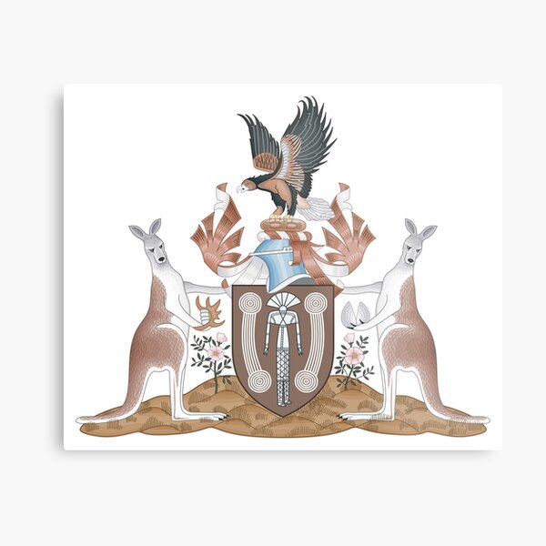 "Northern Territory Coat of Arms" Metal Print by FunWithFlags | Redbubble