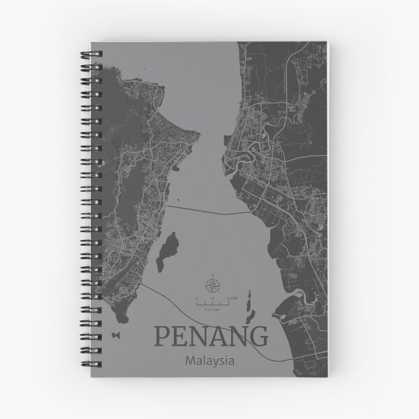 Item preview, Penang Malaysia City Map Art Deco designed and sold by localprideart.