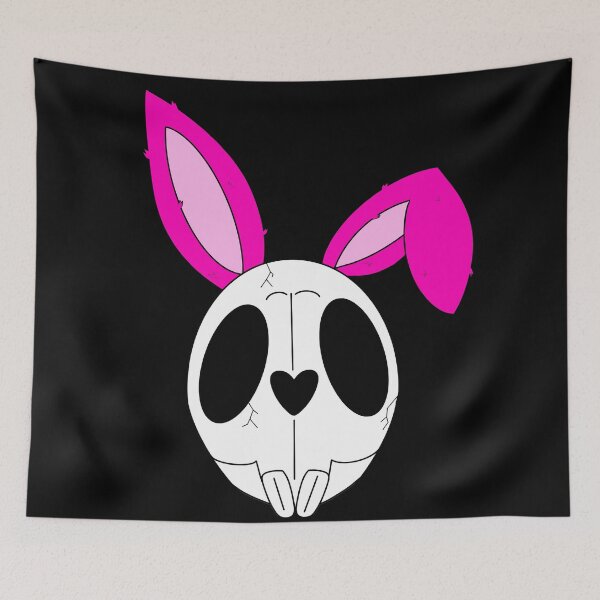 Item preview, Bunny Skull Pink Ears designed and sold by FloWynn.