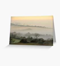 Looking south from the South Downs Way at Washington Greeting Card