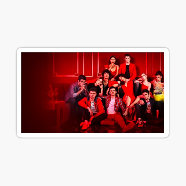Foto de reparto de la temporada 3 de Elite Netflix Pegatina