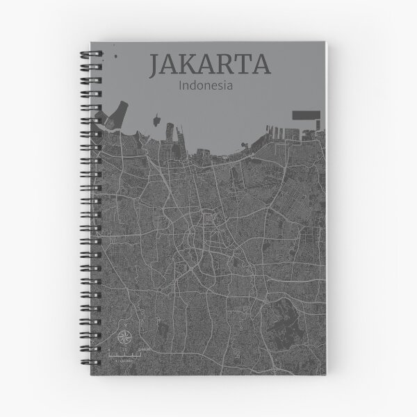 Item preview, Jakarta Indonesia City Map Art Deco designed and sold by localprideart.