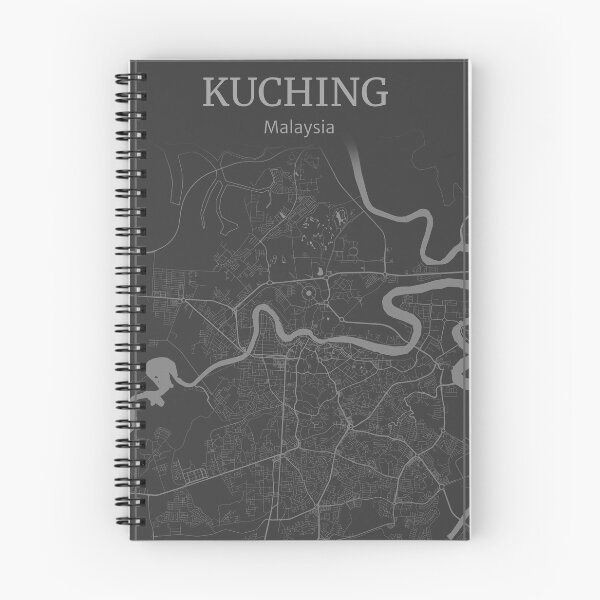 Item preview, Kuching Malaysia City Map Art Deco designed and sold by localprideart.