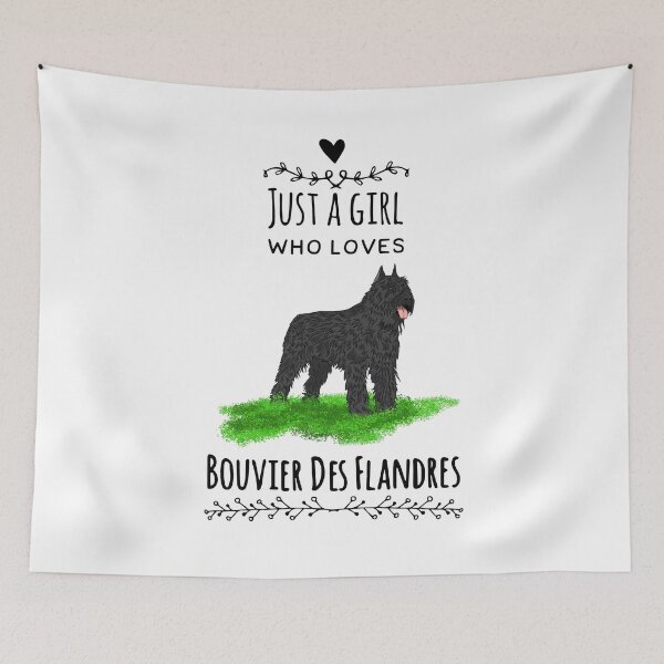 Item preview, Just a girl who loves Bouvier des flandres dog lover tshirt designed and sold by wdyoungblood.