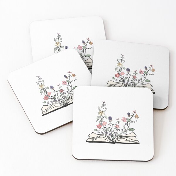 Item preview, Book with flowers design designed and sold by stickerdesignss.