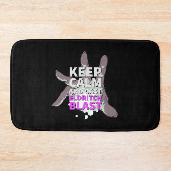 Item preview, TableTop RPG  Warlock Keep Calm and Eldritch Blast Dungeons Dragons Shirt Design designed and sold by Figmenter.