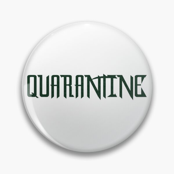 Item preview, Quarantine - Green Grungy Lettering designed and sold by Dator.