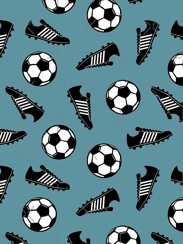 Soccer Balls and Cleats - Slate by littlearrow