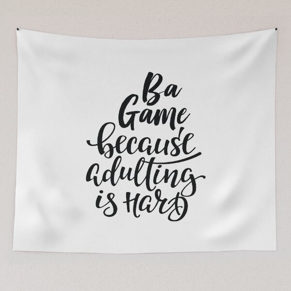 Item preview, Ba Game Because Adulting Is Hard designed and sold by ProjectX23.