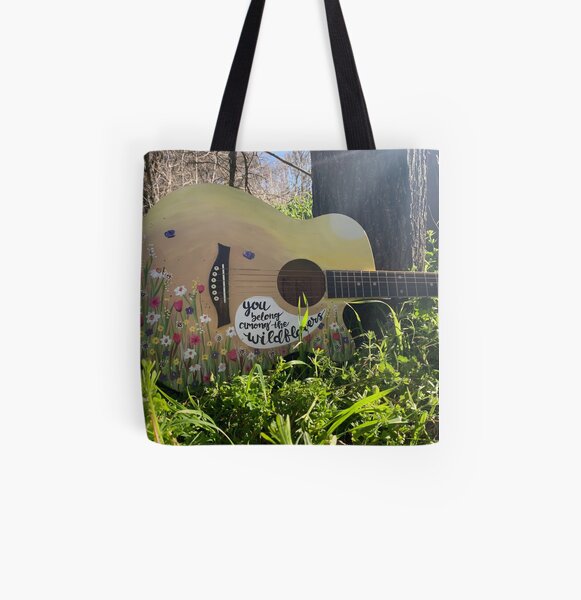 Guitar All Over Print Tote Bag