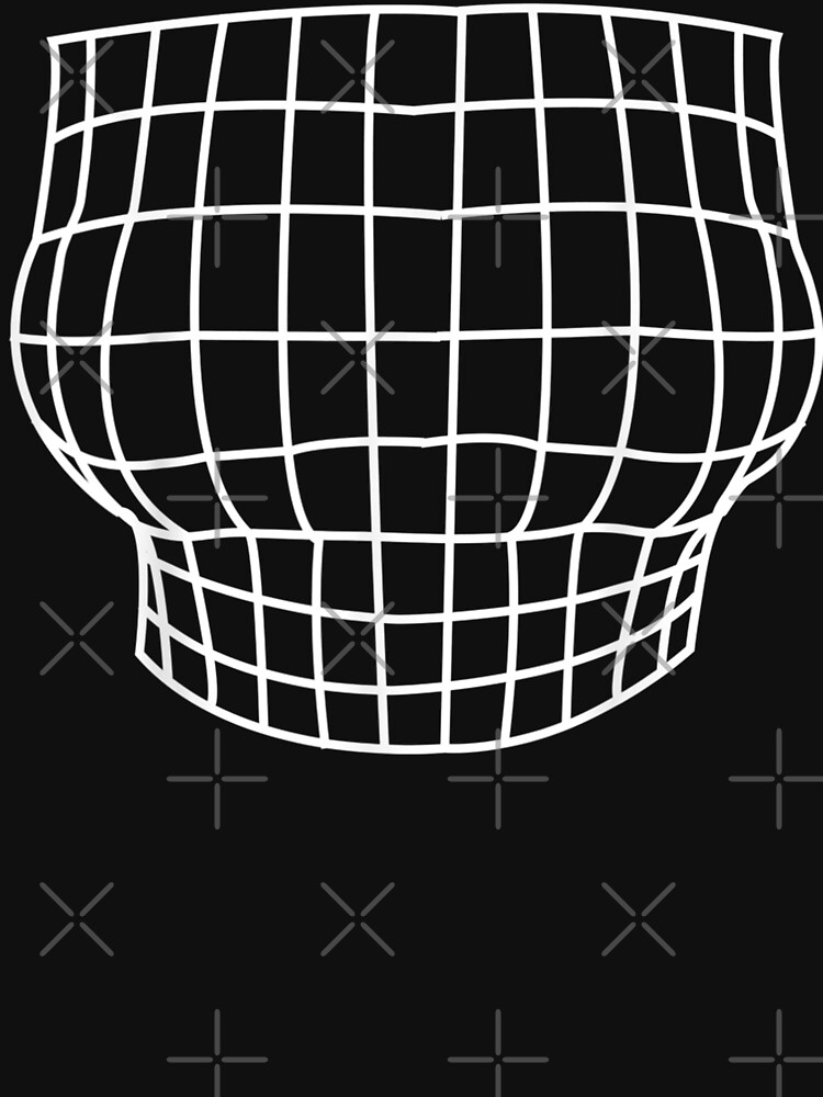  Grid Optical Illusion Large Bust Size Well Endowed