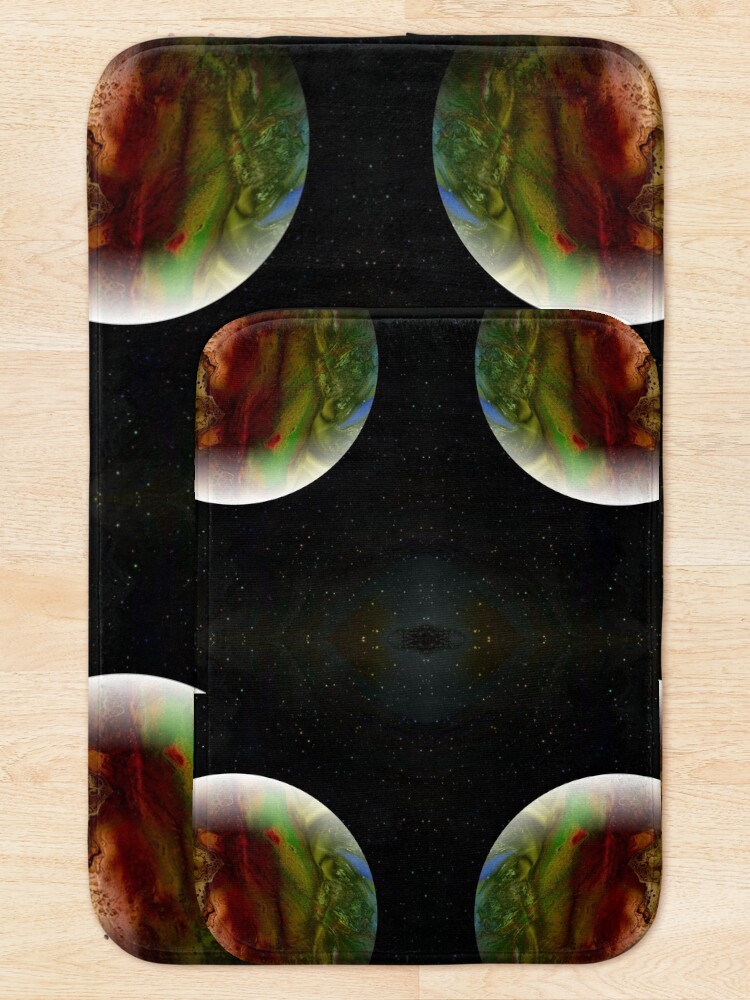 Alternate view of Summer in the Long Year : outer space planet art Bath Mat