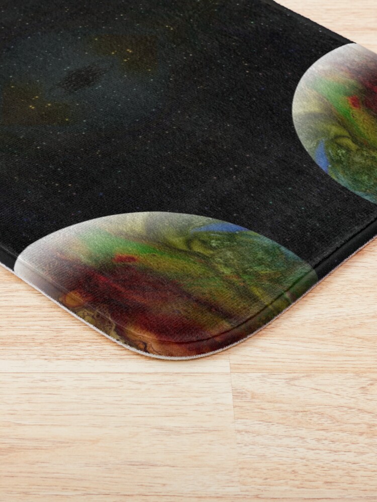 Alternate view of Summer in the Long Year : outer space planet art Bath Mat