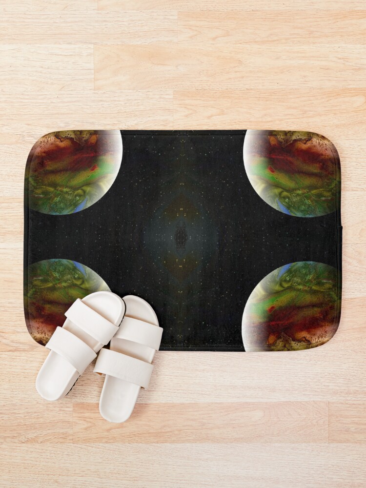Alternate view of Summer in the Long Year : outer space planet art Bath Mat