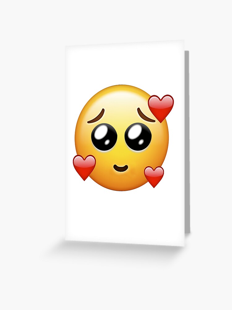 Carte De Vœux Emoji Mignon Par Leojj Redbubble