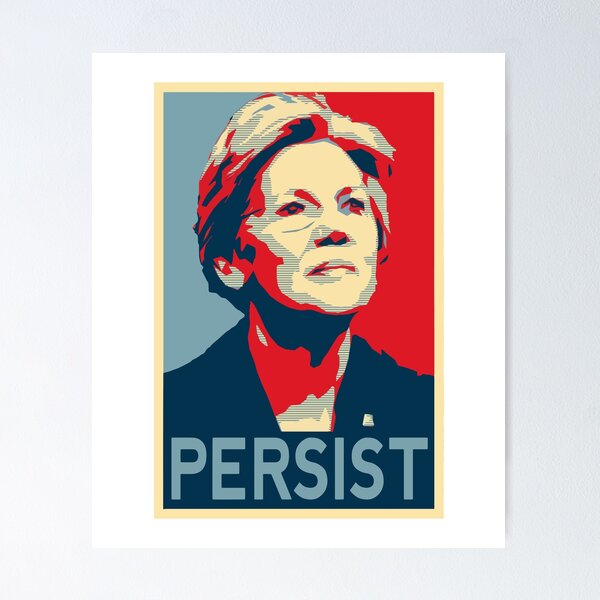 Item preview, Elizabeth Warren Persist| Elizabeth Warren Sticker| Warren For President designed and sold by YikesForever.