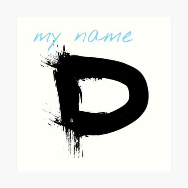 D Name Art Prints Redbubble