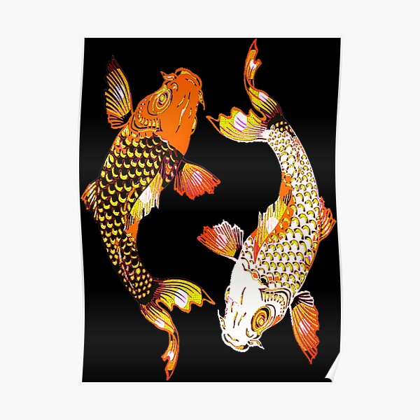 ornamental carp posters redbubble ornamental carp posters redbubble