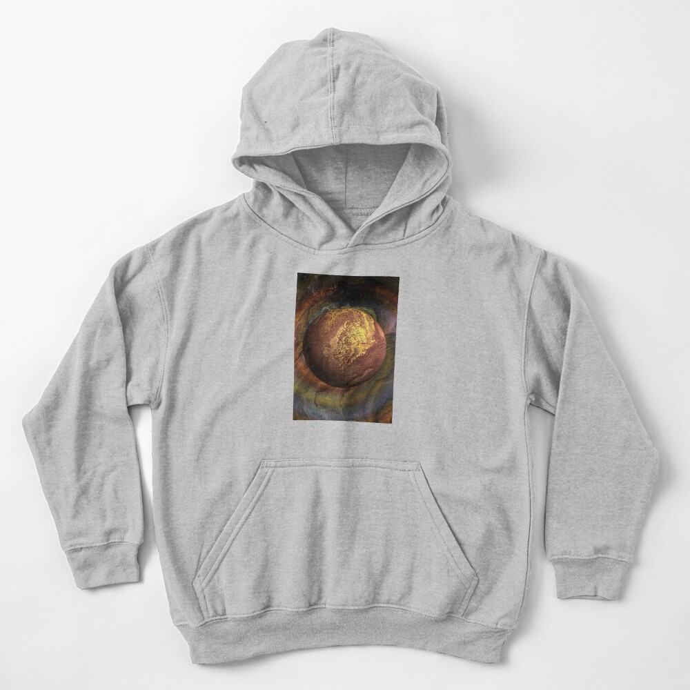 Desert Moon: outer space planet Kids Pullover Hoodie