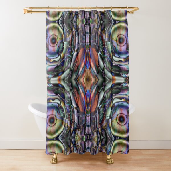 Cosmic Waves Shower Curtain