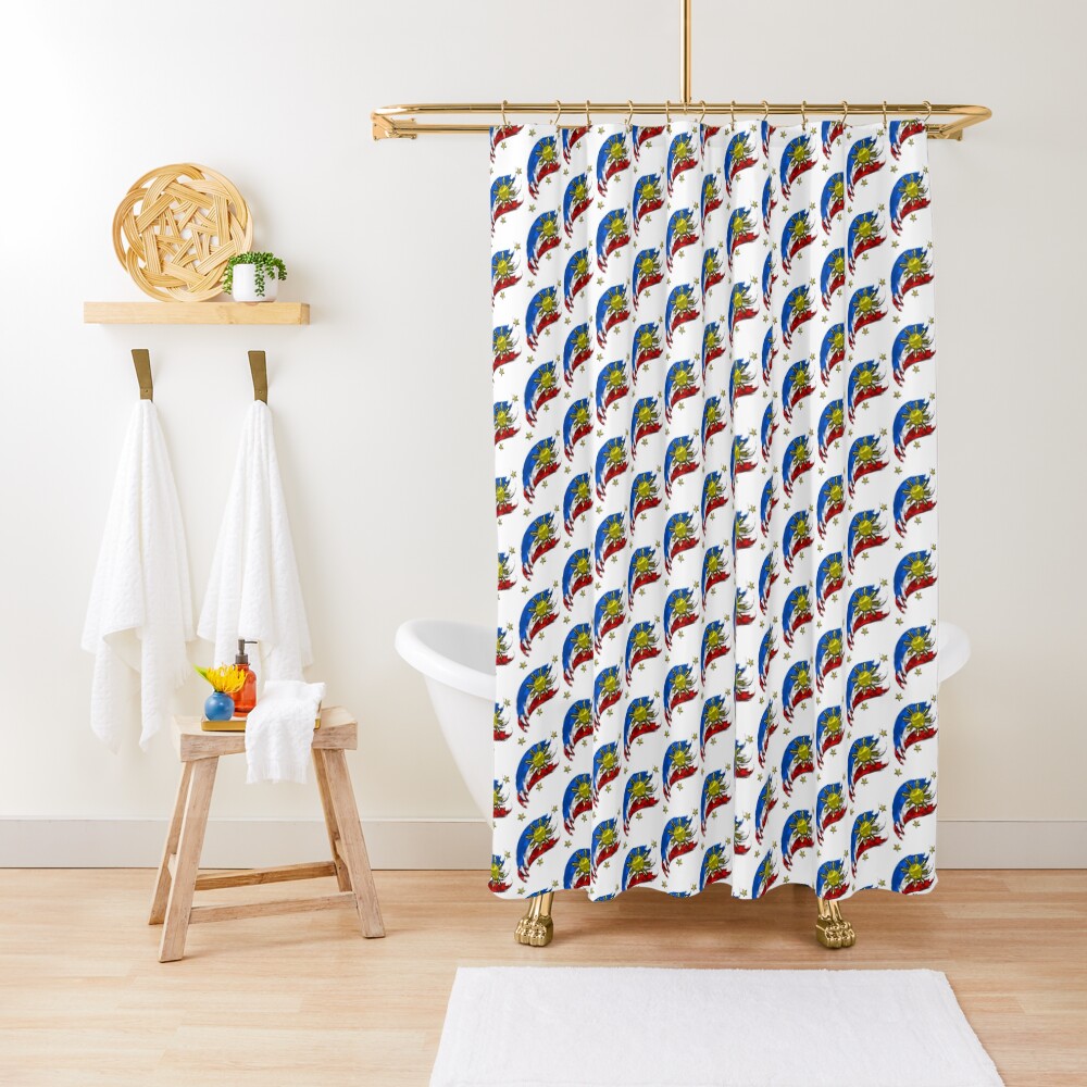"Philippine Flag" Shower Curtain for Sale by nostalgink Redbubble