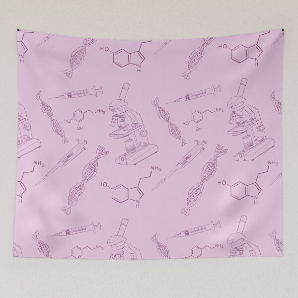 Item preview, Bio Sketch Pattern - Pink designed and sold by Kd Amittai.