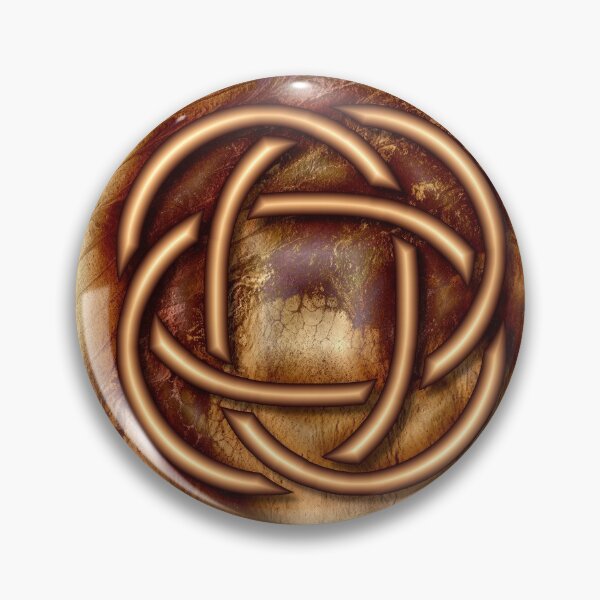 Knot Of Four: Bronze Celtic Knot Pin