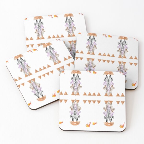 Item preview, Abstract Japanese Dolls, TeresaTown at Redbubble 2020 designed and sold by Mark Stansberry.