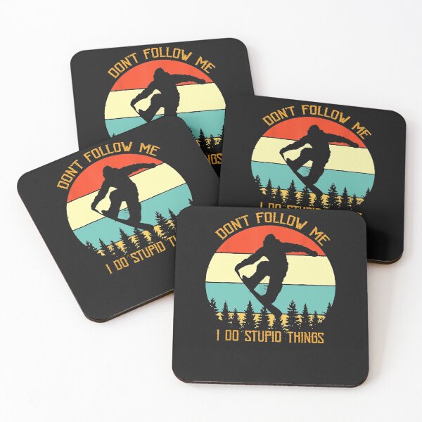 Item preview, Snowboarding Funny Don't Follow Me I Do Stupid Things designed and sold by iBestSellings.