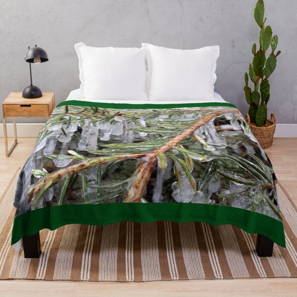 Item preview, Ice Droplets On Pine Tree Branches designed and sold by GrudleBay.