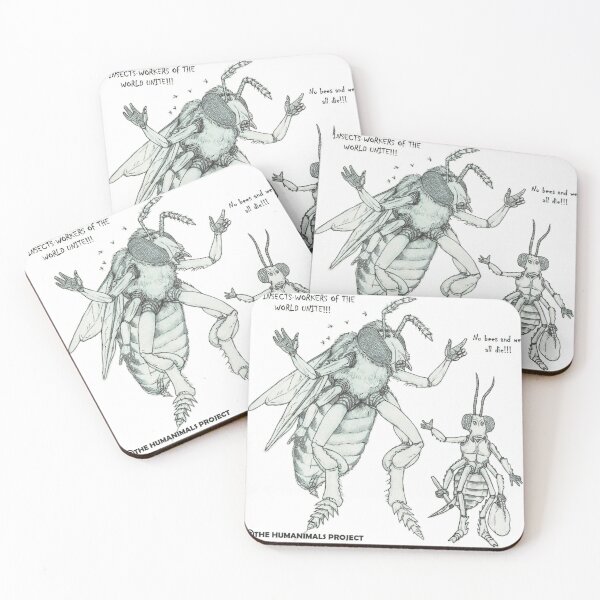 Item preview, Insect Workers of the World Unite! designed and sold by TheHumanimals.