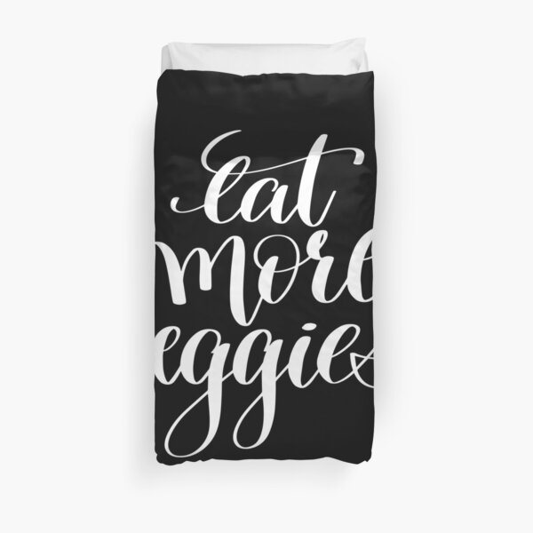 Eat More Veggies Duvet Cover