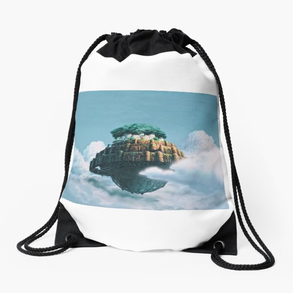 Castle in the Sky Drawstring Bag