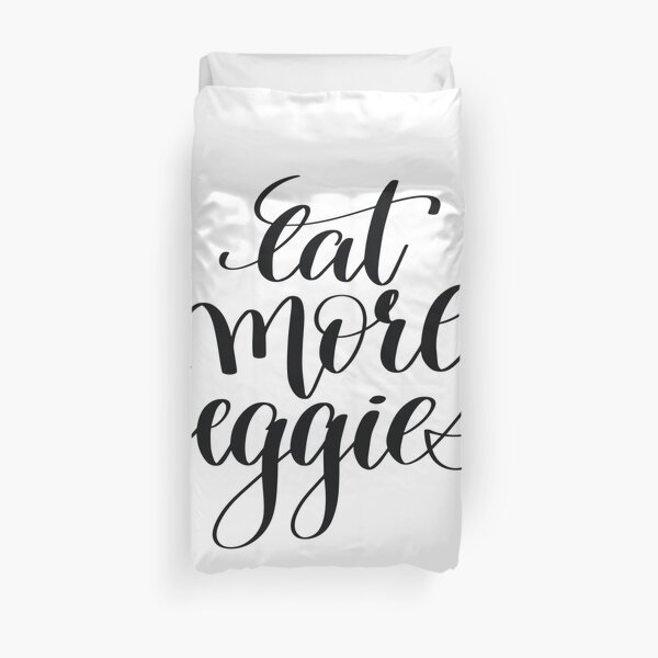 Eat More Veggies Duvet Cover
