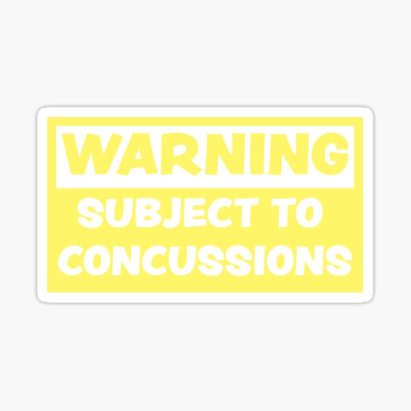 Item preview, Concussion Warning designed and sold by eapollo18.