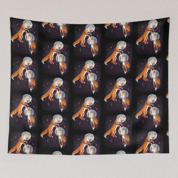 Item preview, Foxes in Outer Space Art, Astronaut Red Fox designed and sold by fatamyfan1.