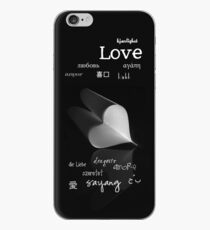 plainly ~ i love you iPhone Case B&W iPhone Case