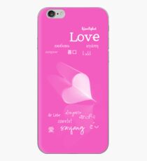 plainly ~ i love you iPhone Case Pink iPhone Case