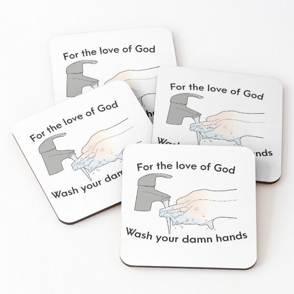 Item preview, For the Love of God, Wash Your Damn Hands designed and sold by OwlishArts.
