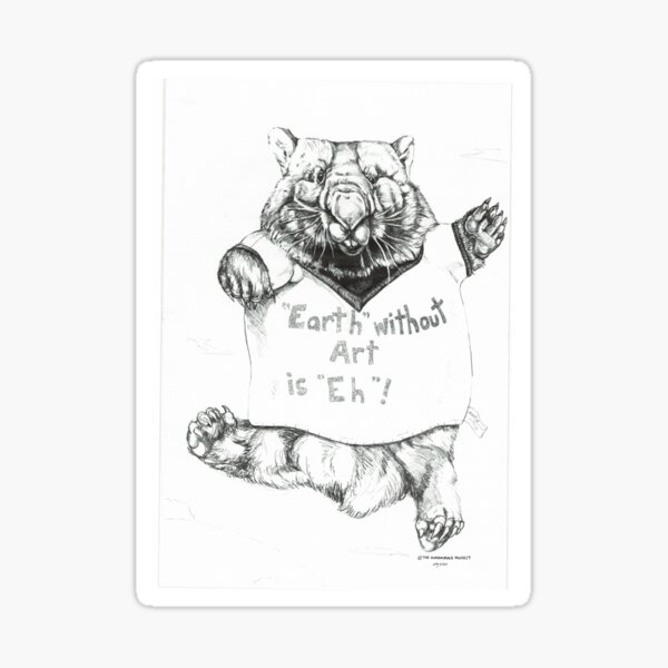 Fat Wombat! Sticker