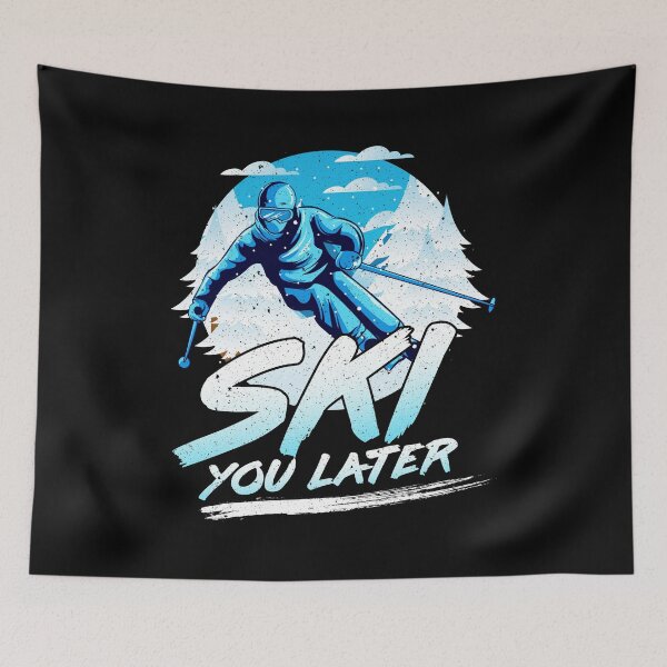 Item preview, Ski You Later Awesome Skiing Pun designed and sold by perfectpresents.